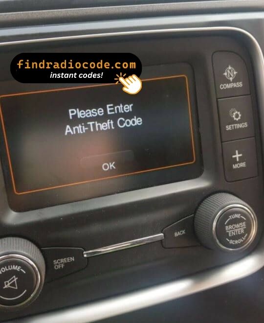 Chrysler Uconnect 5.0 RA2 VP2
 radio unlock 4 digit code online for this radio